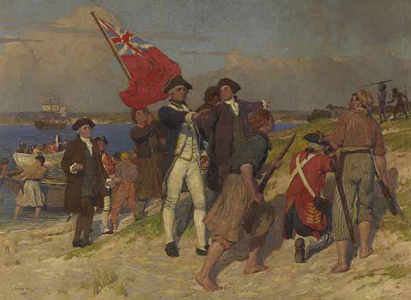 E.Phillips Fox Landing of Captain Cook at Botany Bay